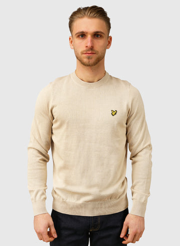 Cotton Crew Neck Jumper - Cove