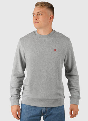 Balis Crew Neck Sweatshirt - Medium Grey Melange