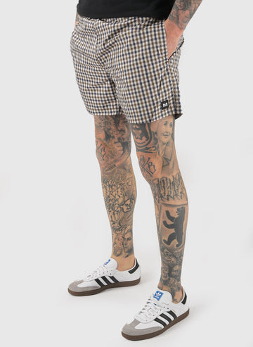 Varadero Check Swim Shorts - Brown