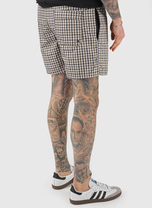 Varadero Check Swim Shorts - Brown