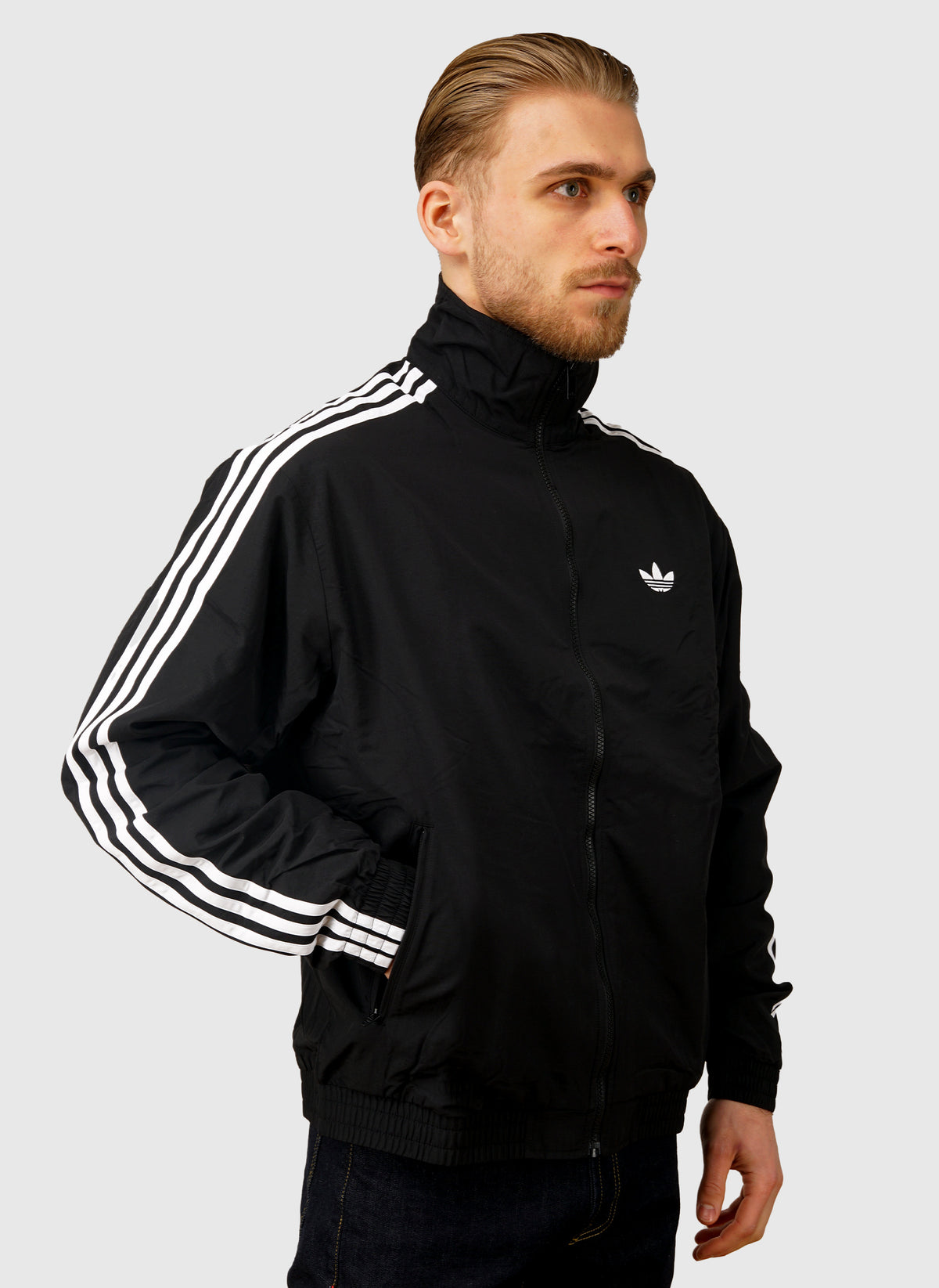 Woven Firebird Tracktop - Black