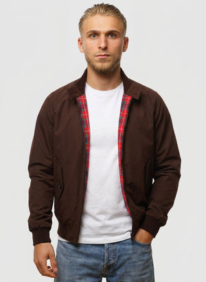 G9 Classic Harrington Jacket - Brown Cigar