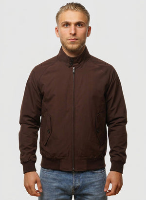 G9 Classic Harrington Jacket - Brown Cigar