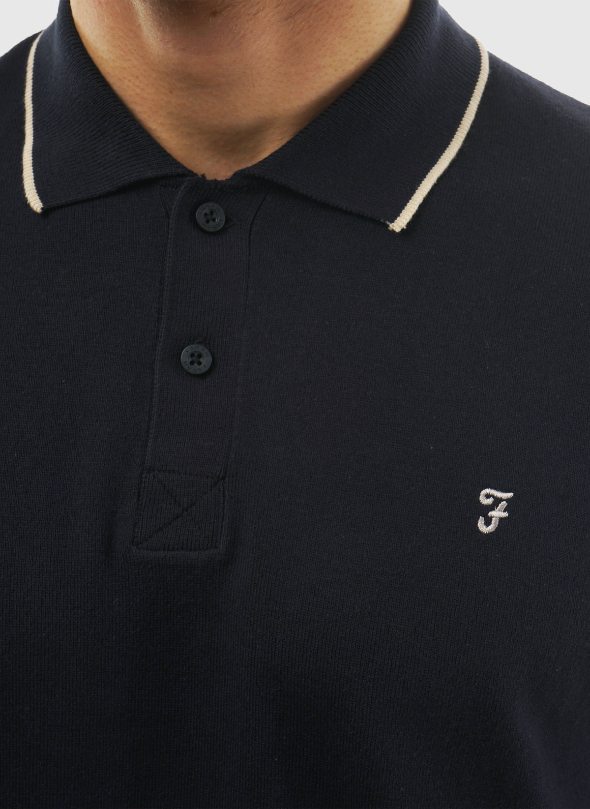Seth Knitted Poloshirt - True Navy
