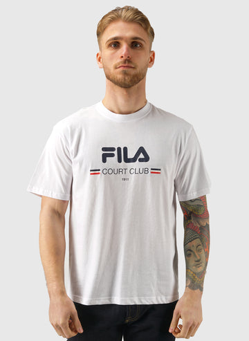 Doccia Logo Graphic T-Shirt- Bright White