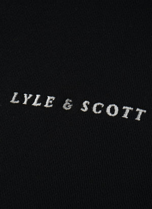 Script Heavyweight Loopback Sweatshirt - Jet Black