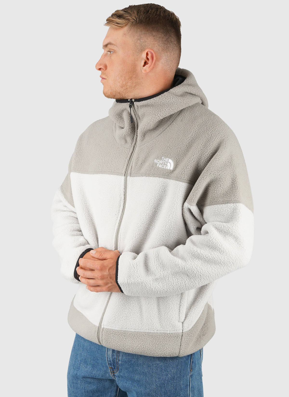 NSE Mask Fleece Hoodie - Cloud/Stone Slab