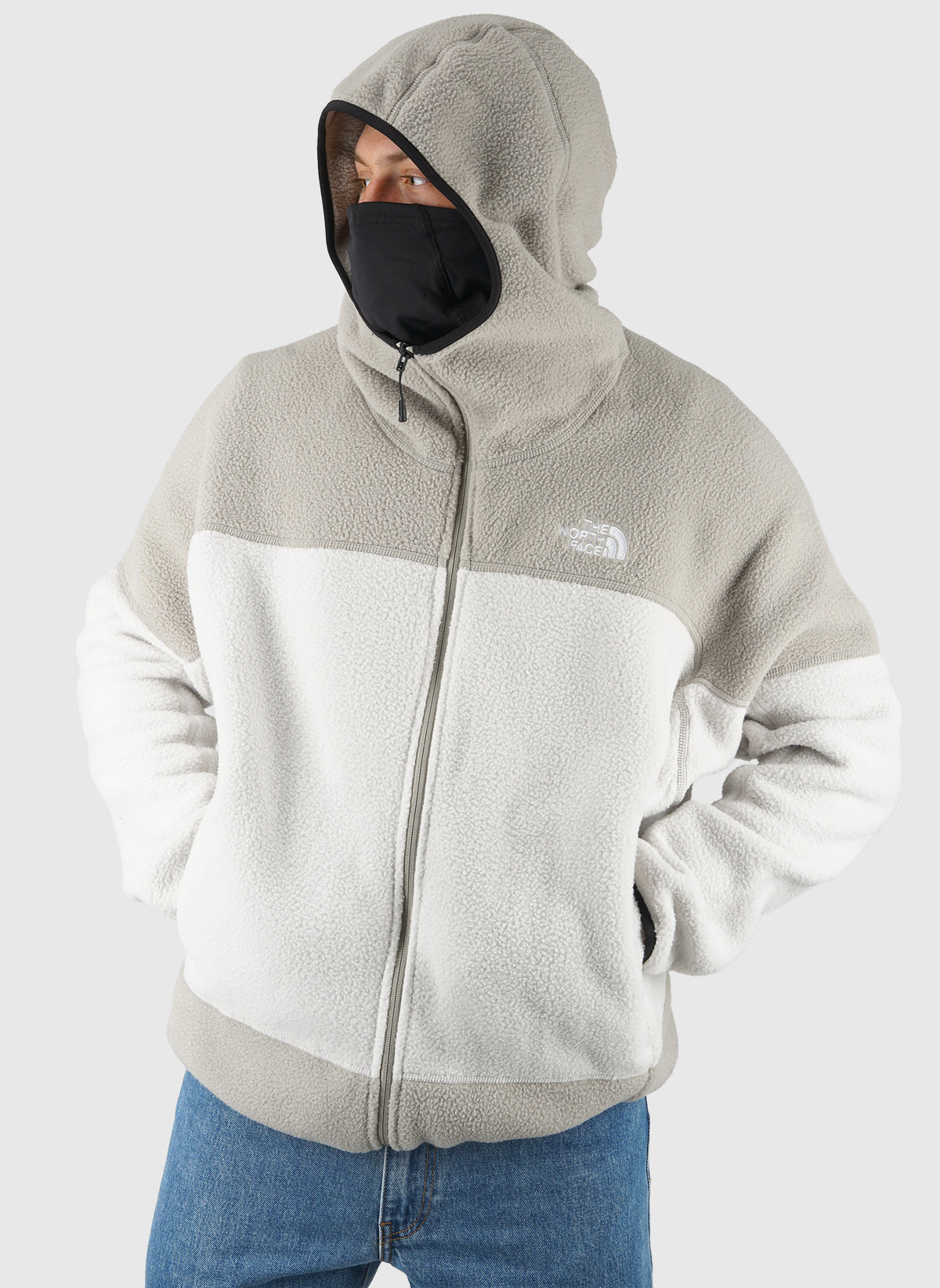 NSE Mask Fleece Hoodie - Cloud/Stone Slab