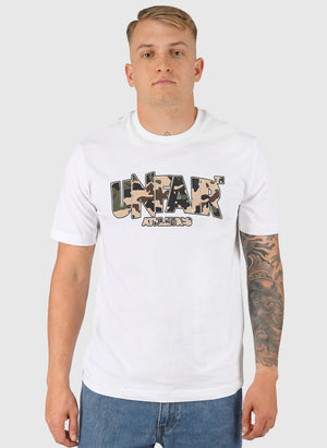 Classic Label Disruptive Camo T-Shirt - White