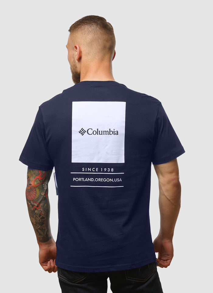 Barton Springs Graphic T-Shirt - Collegiate Navy