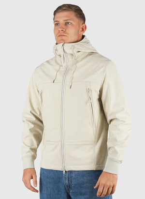 C.P. Shell-R Hooded Goggle Jacket - Silver Birch