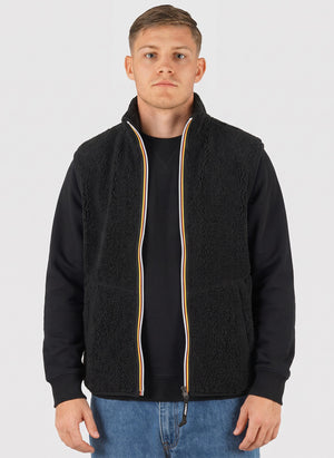 Yannick Sherpa Polar Double Weste - Black Pure