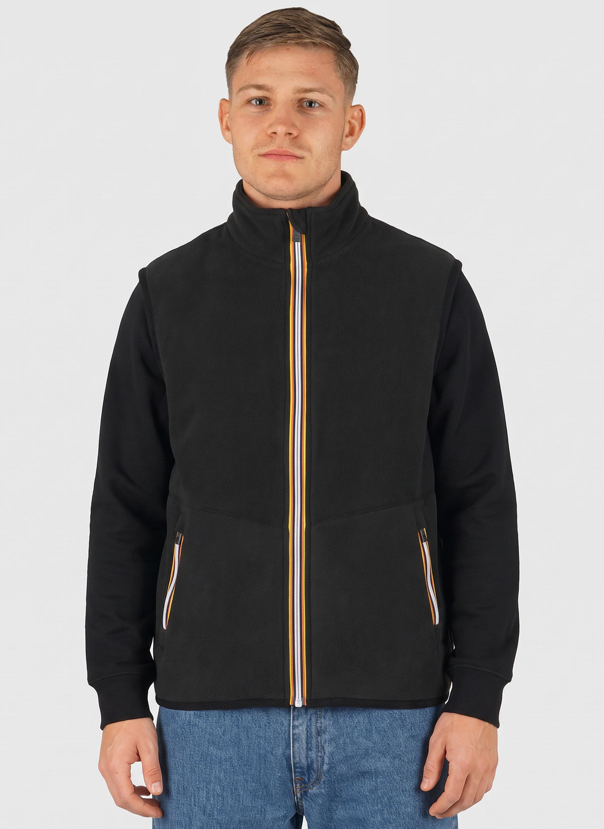 Yannick Sherpa Polar Double Weste - Black Pure