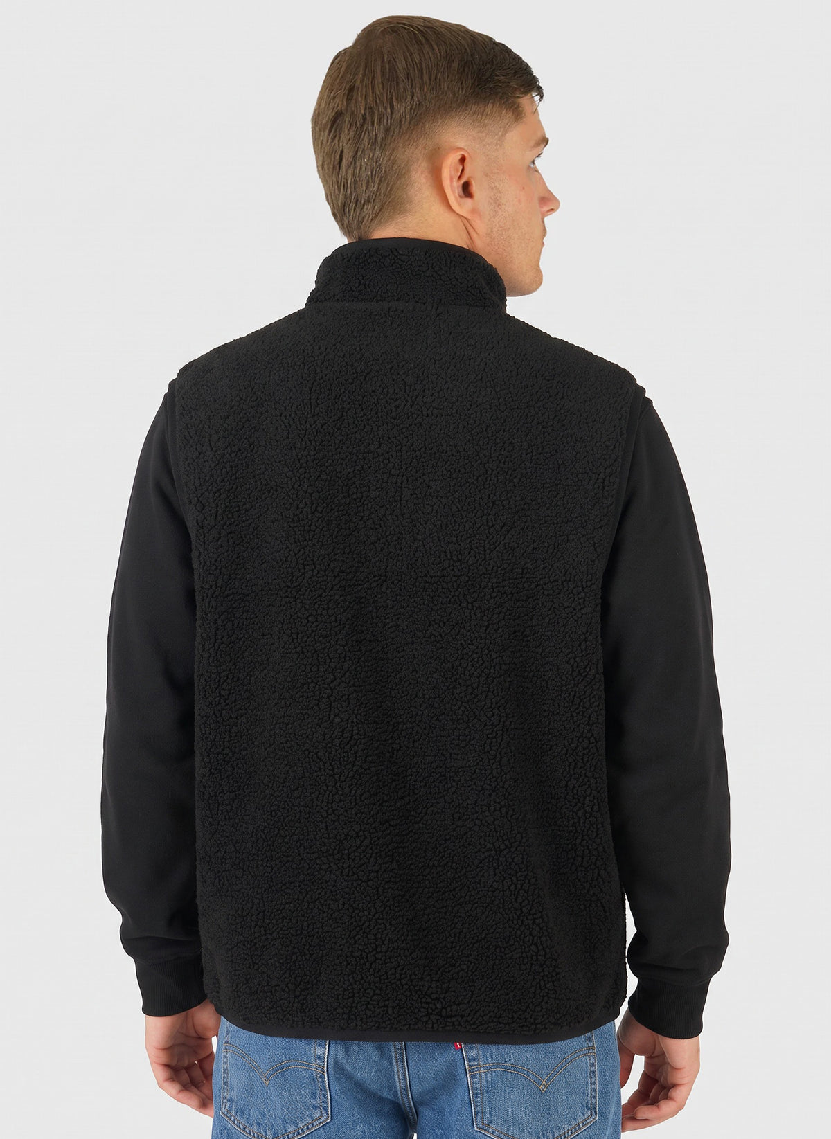 Yannick Sherpa Polar Double Weste - Black Pure