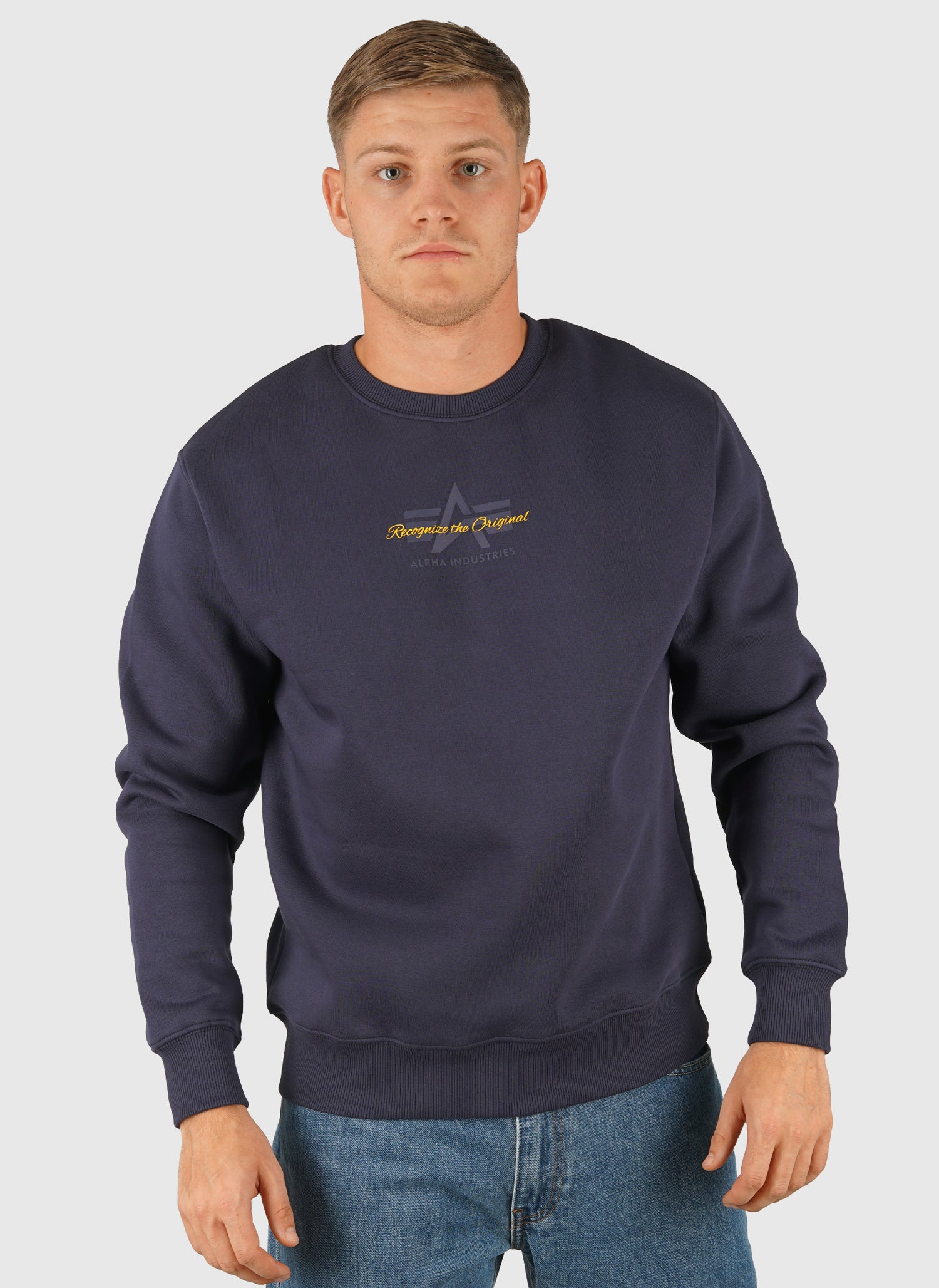 Foam Mid Logo Sweatshirt - Ultra Navy
