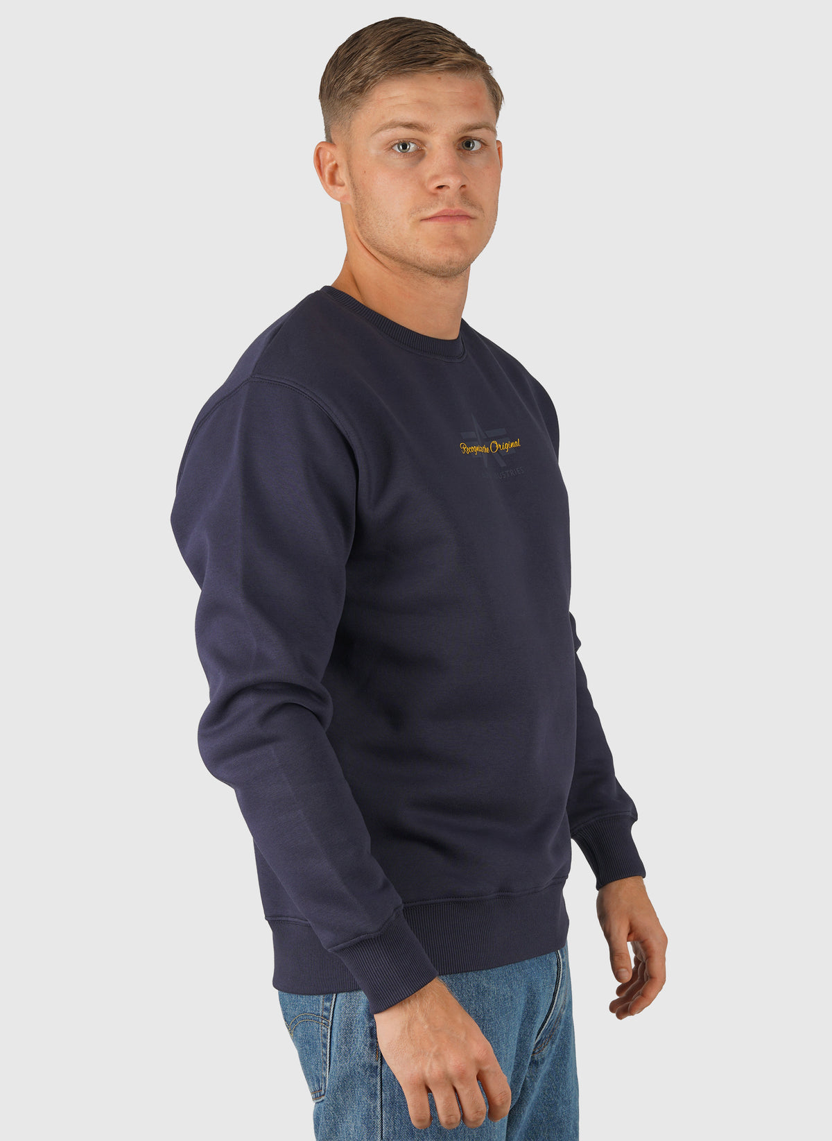 Foam Mid Logo Sweatshirt - Ultra Navy