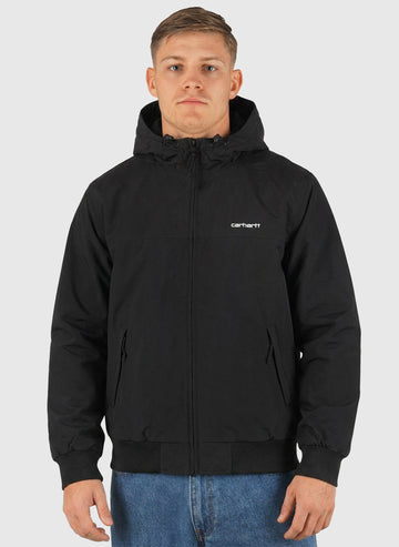 Hooded Sail Jacket - Black/White