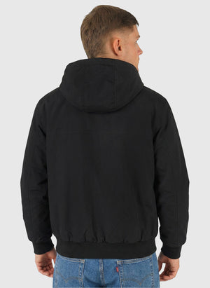 Hooded Sail Jacket - Black/White