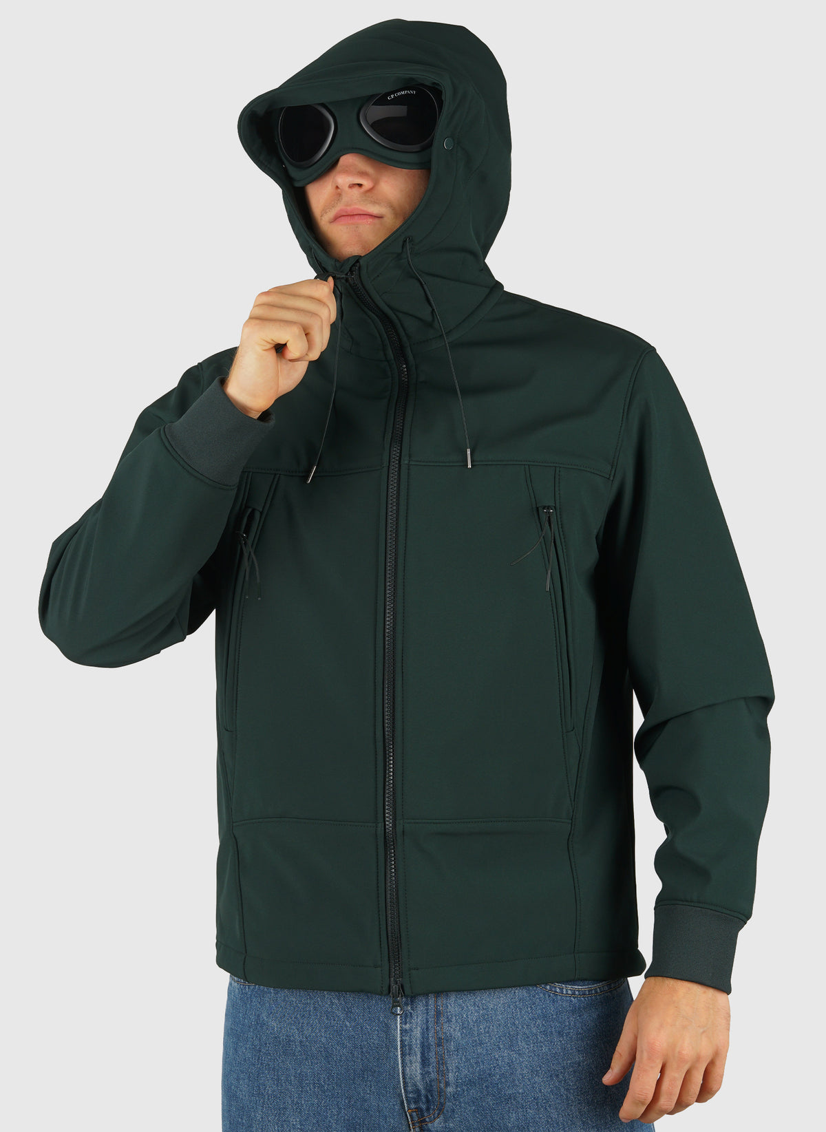 C.P. Shell-R Hooded Goggle Jacket - Ponderosa Pine