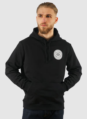 Borders Label Graphic Hoodie - Jet Black