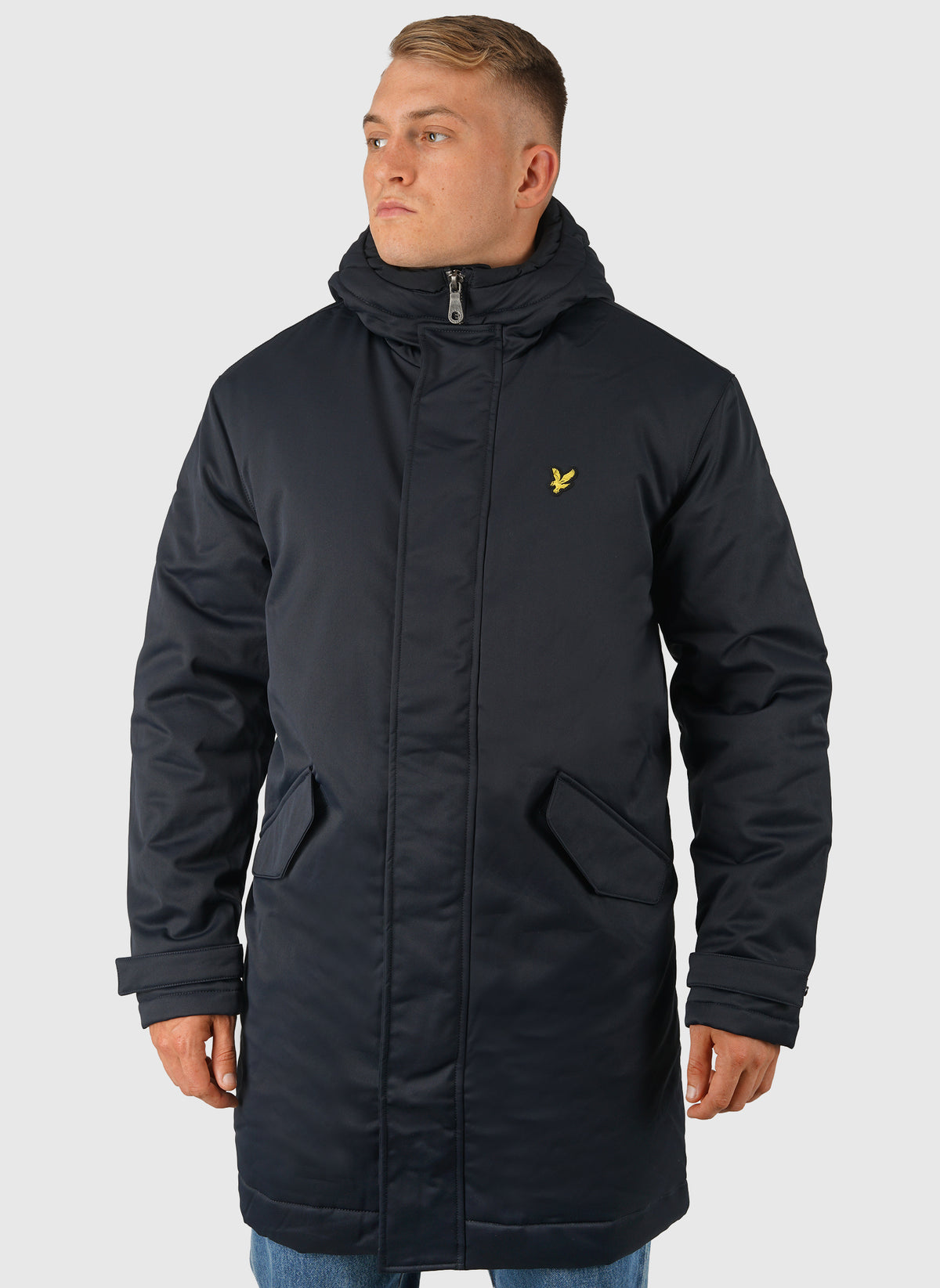 Padded Fishtail Parka - Dark Navy