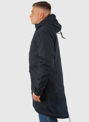 Padded Fishtail Parka - Dark Navy