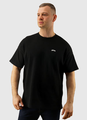Curved Waffle T-Shirt - Black