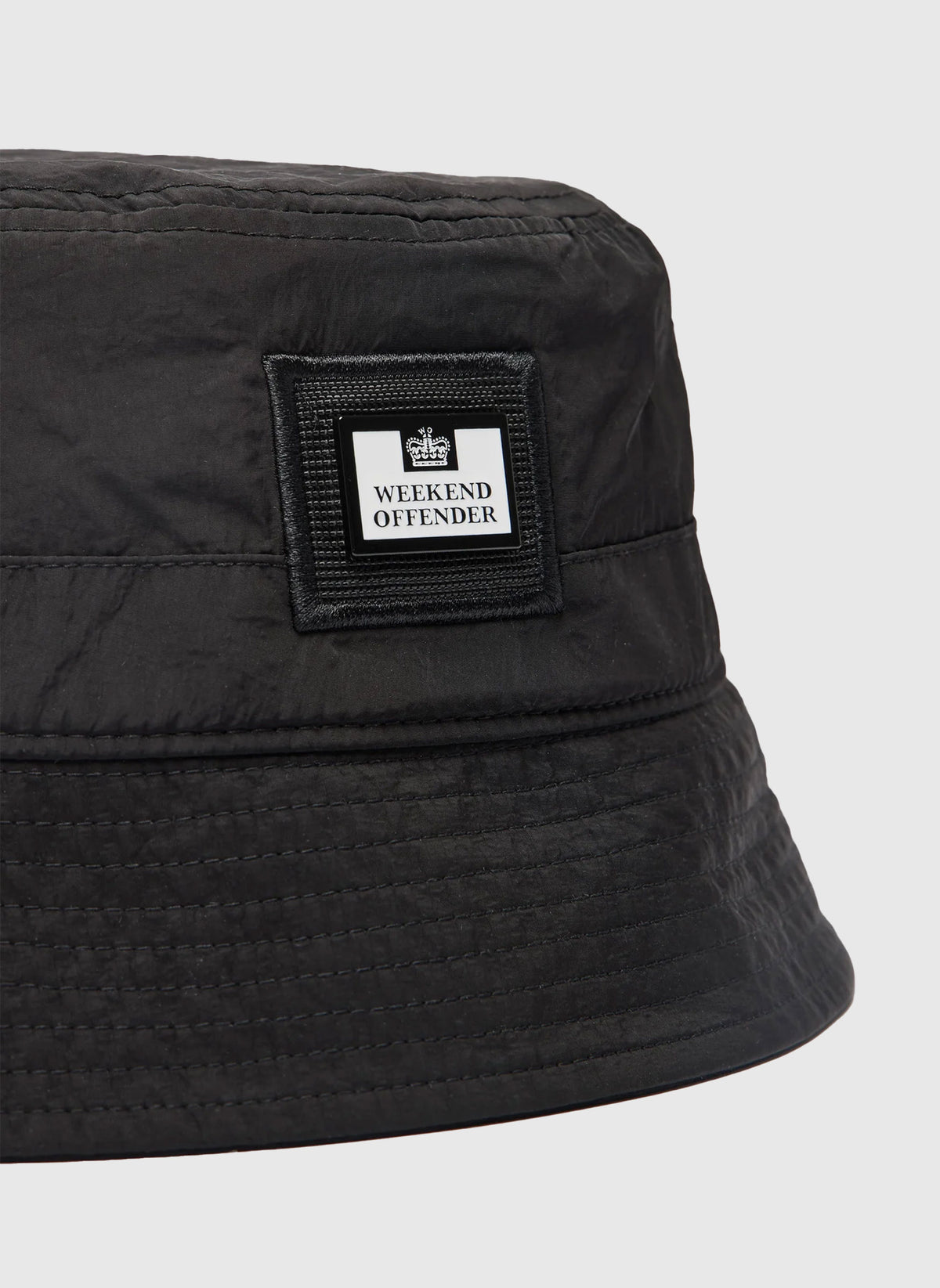 Long Beach Blvd Parachute Bucket Hat - Black