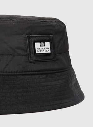 Long Beach Blvd Parachute Bucket Hat - Black