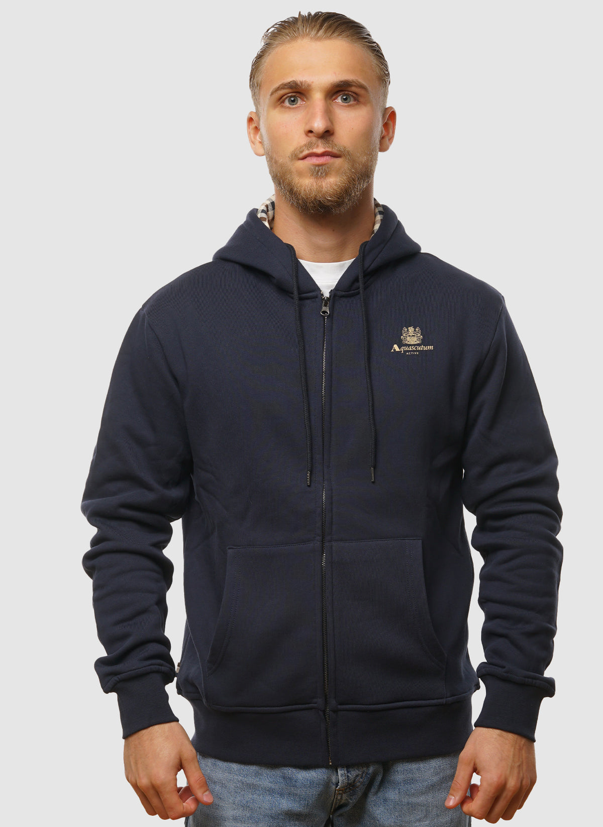 Full Zip Hoodie Fleece - Navy