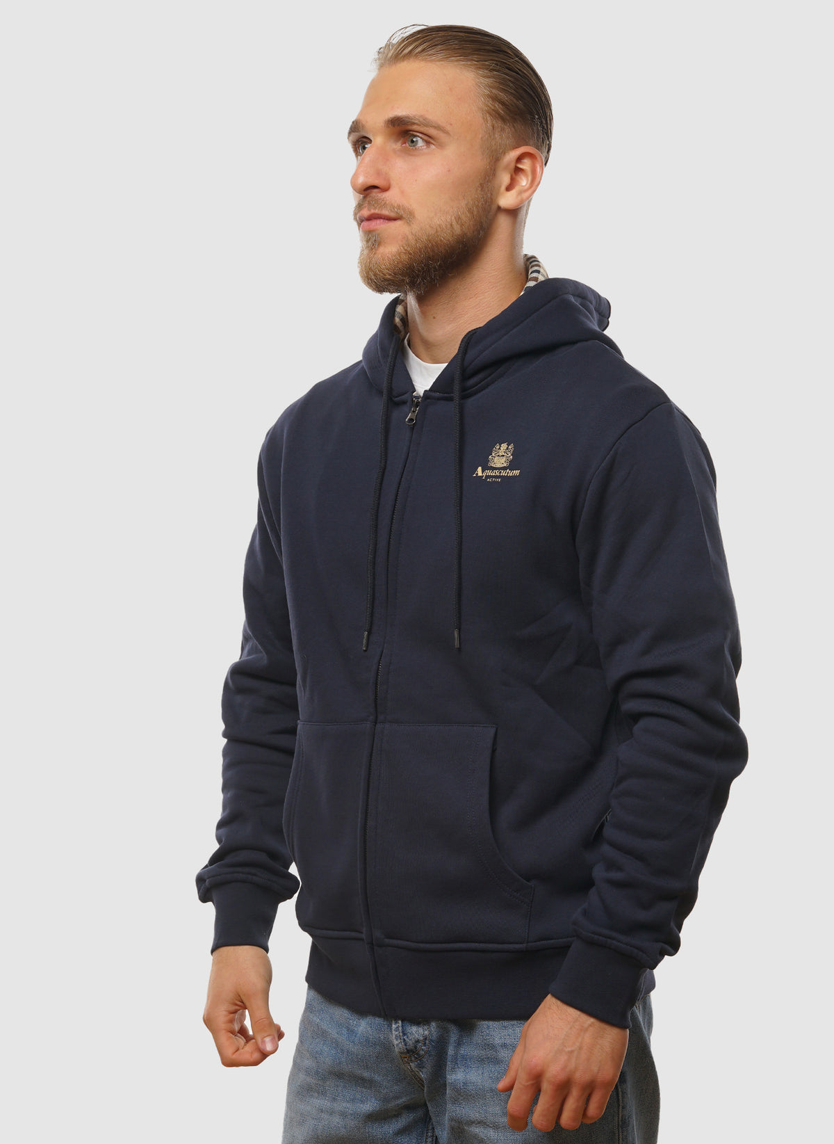 Full Zip Hoodie Fleece - Navy
