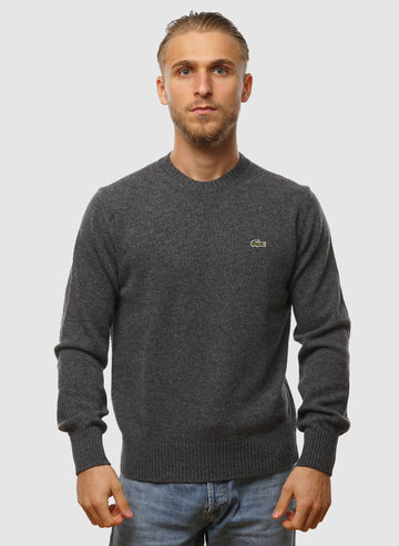 Logo Wool Crew Neck - Pitch Chine