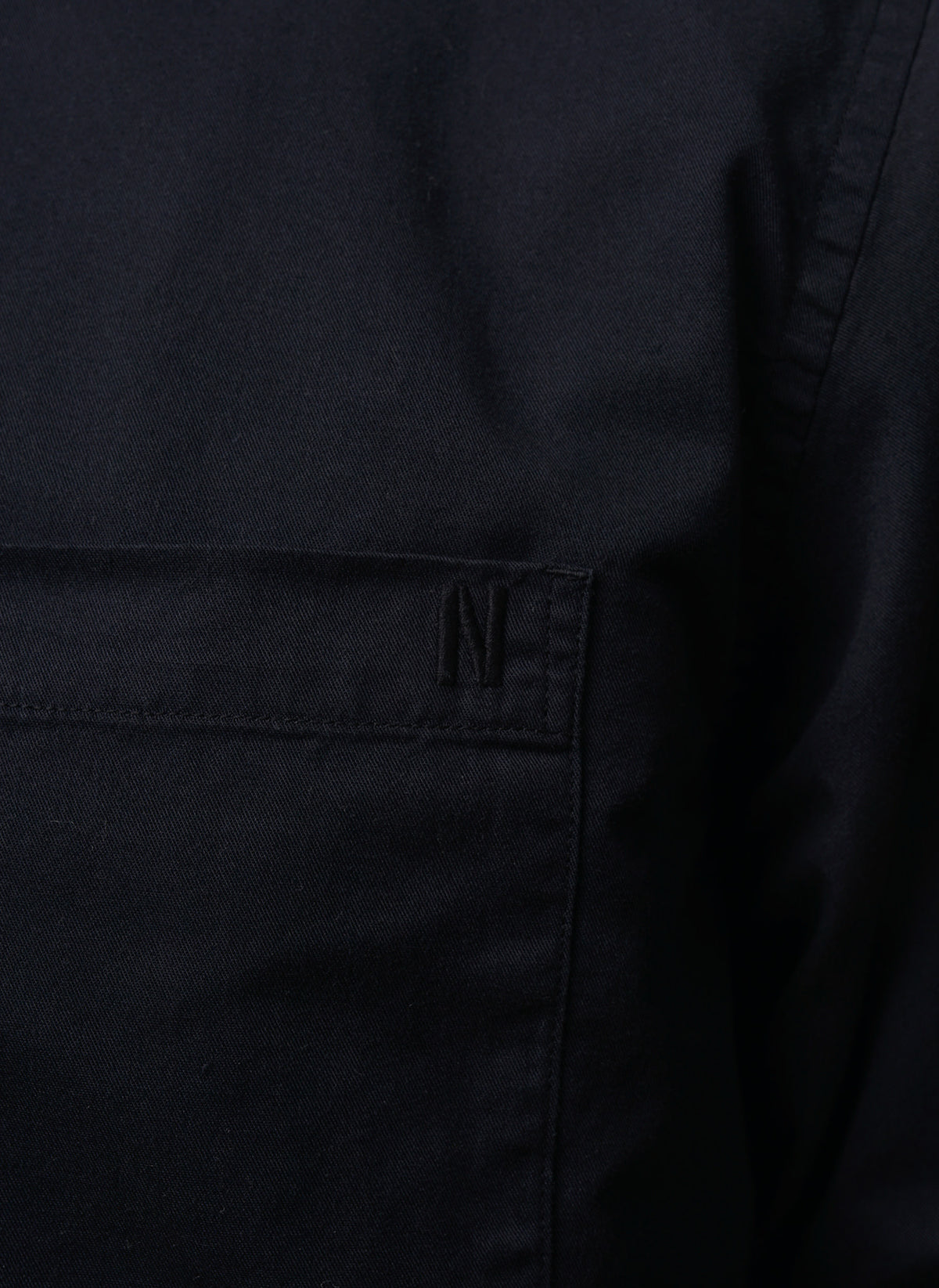 Algot Twill Hemd - Dark Navy