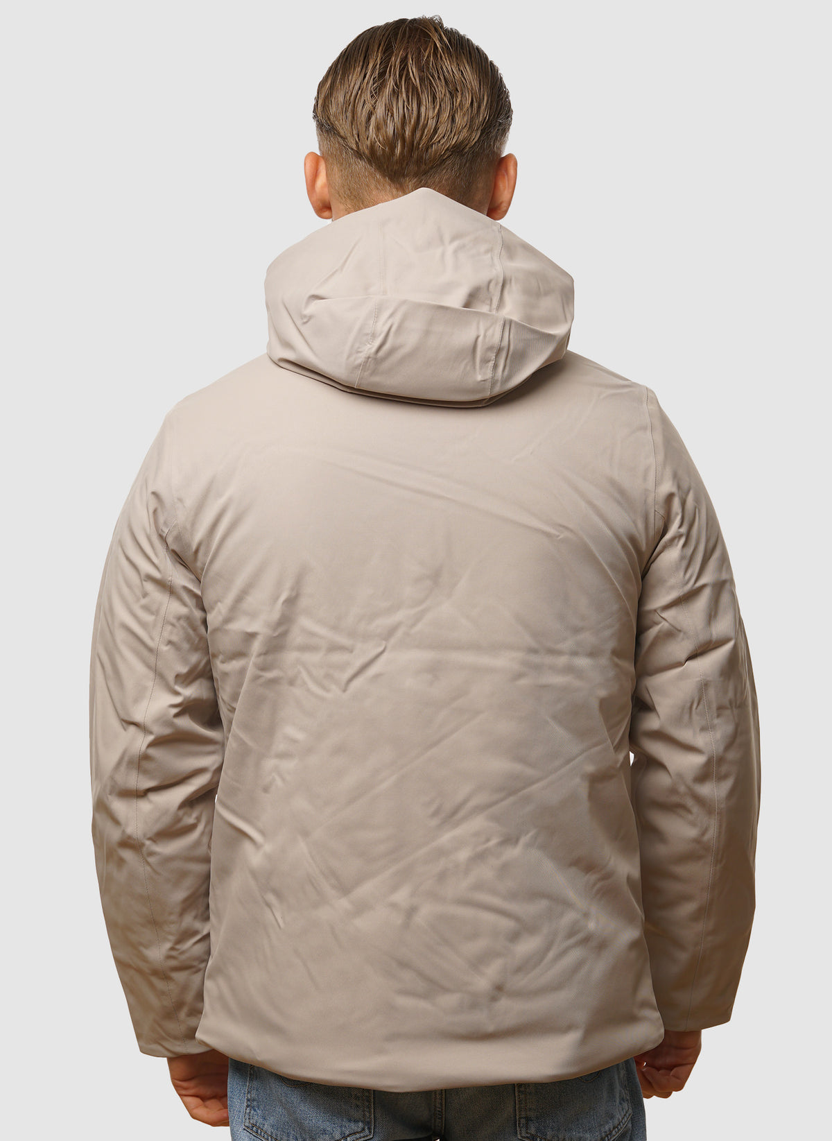 Jacko Twill Marmota Jacket - Beige Cashmere/Grey