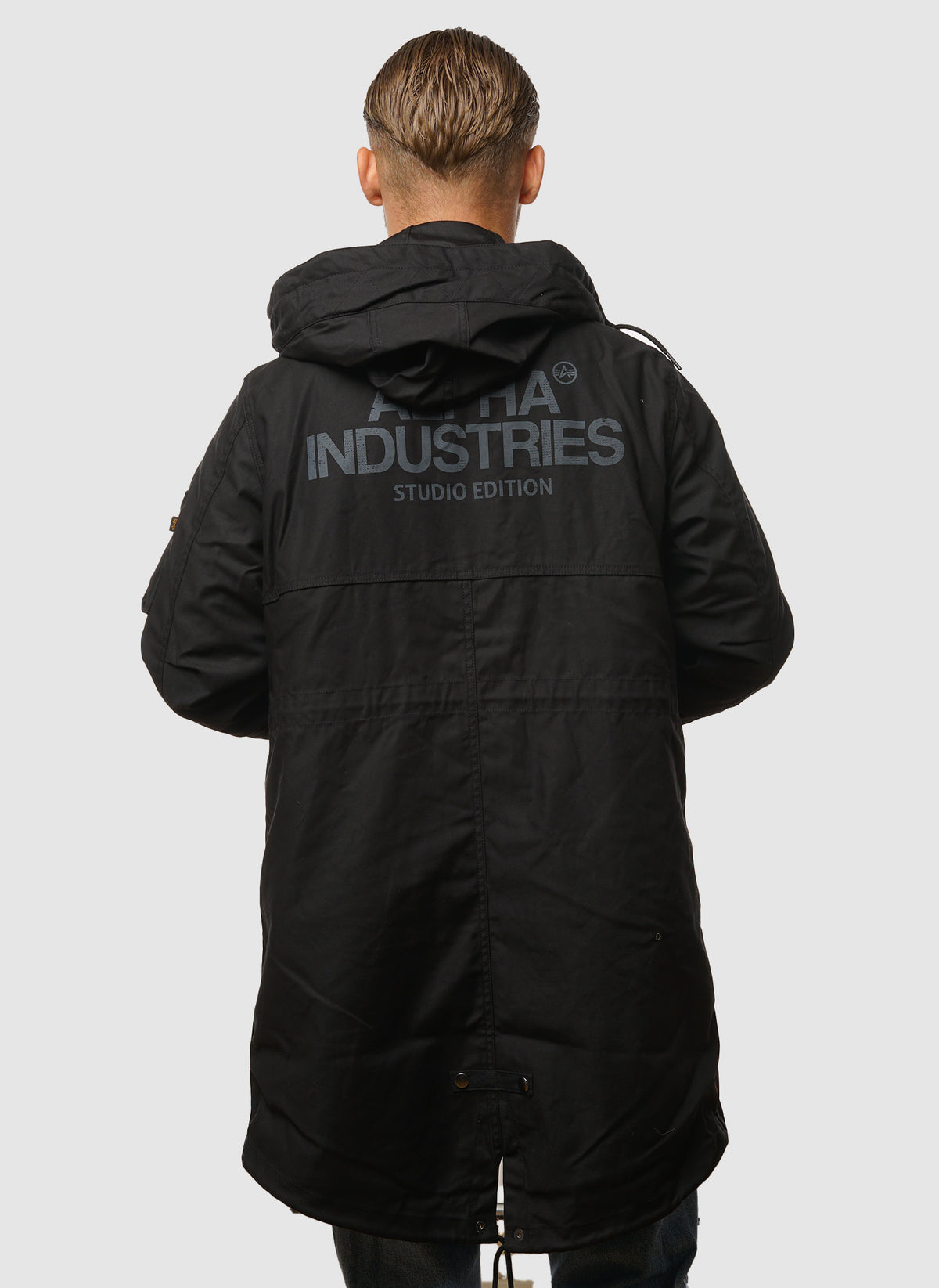 M-51 Fishtail Back Print (2in1) Field Jacket - Black