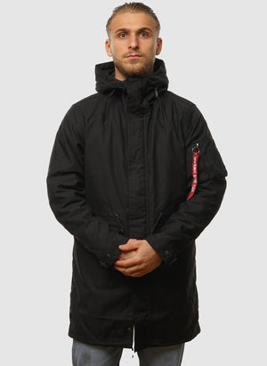 M-51 Fishtail Back Print (2in1) Field Jacket - Black