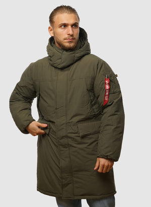 Puffer Parker Jacket - Dark Olive