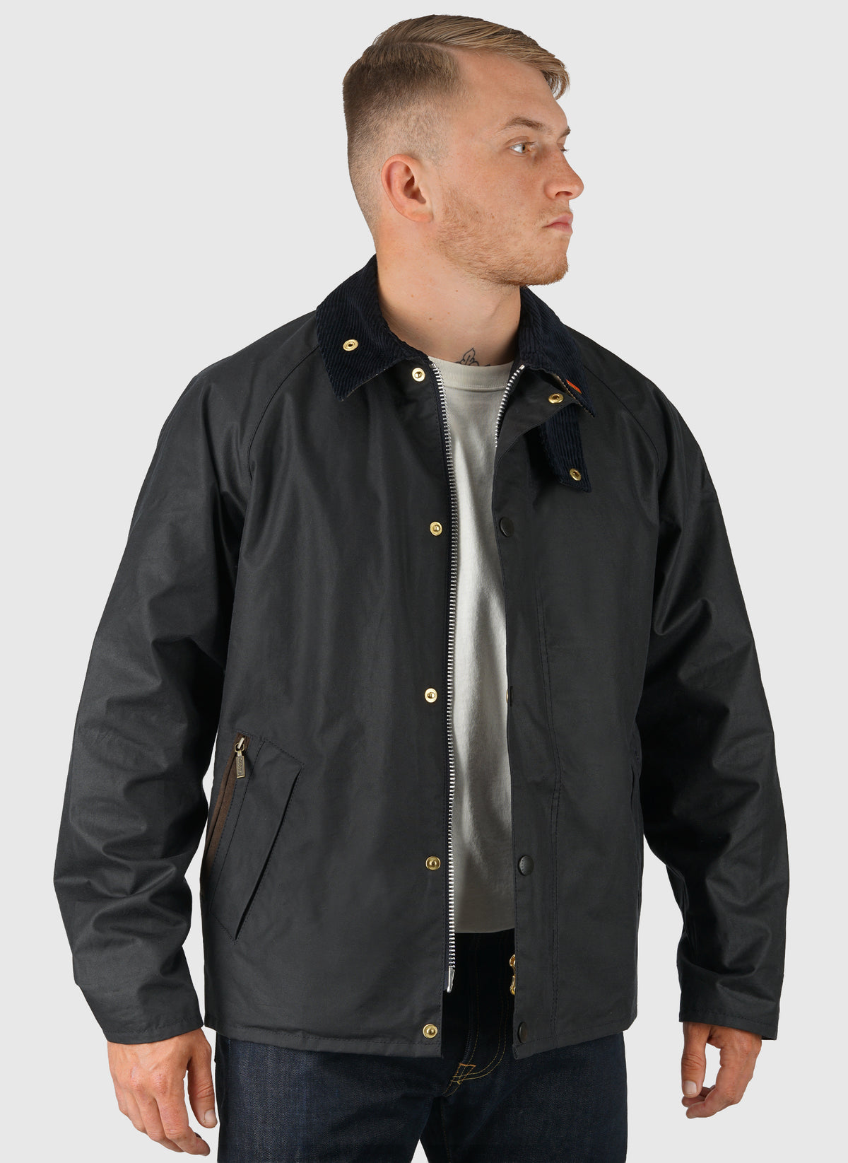 Icons Transport Wax Jacket - Navy
