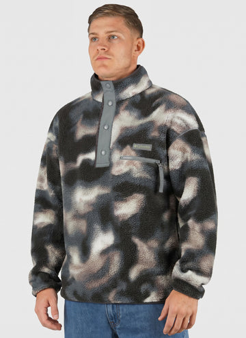 Helvetia II Printed Half Snap Fleece - Sedona Sage Dyeflow