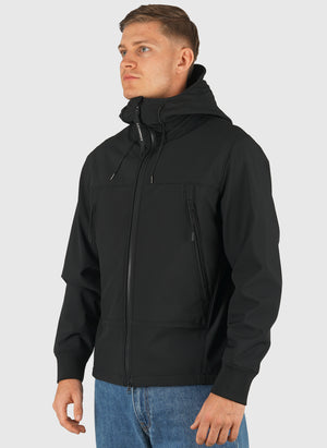 C.P. Shell-R Hooded Goggle Jacket - Black