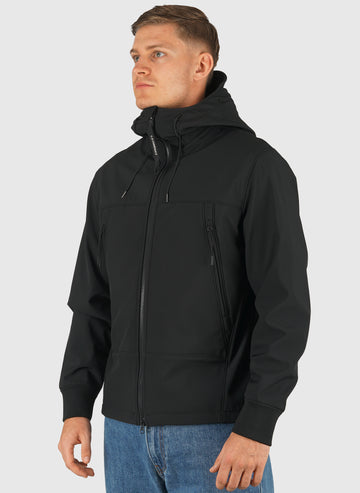 C.P. Shell-R Hooded Goggle Jacket - Black