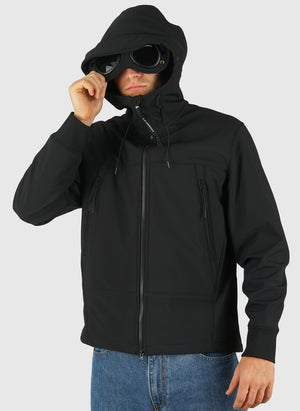 C.P. Shell-R Hooded Goggle Jacket - Black