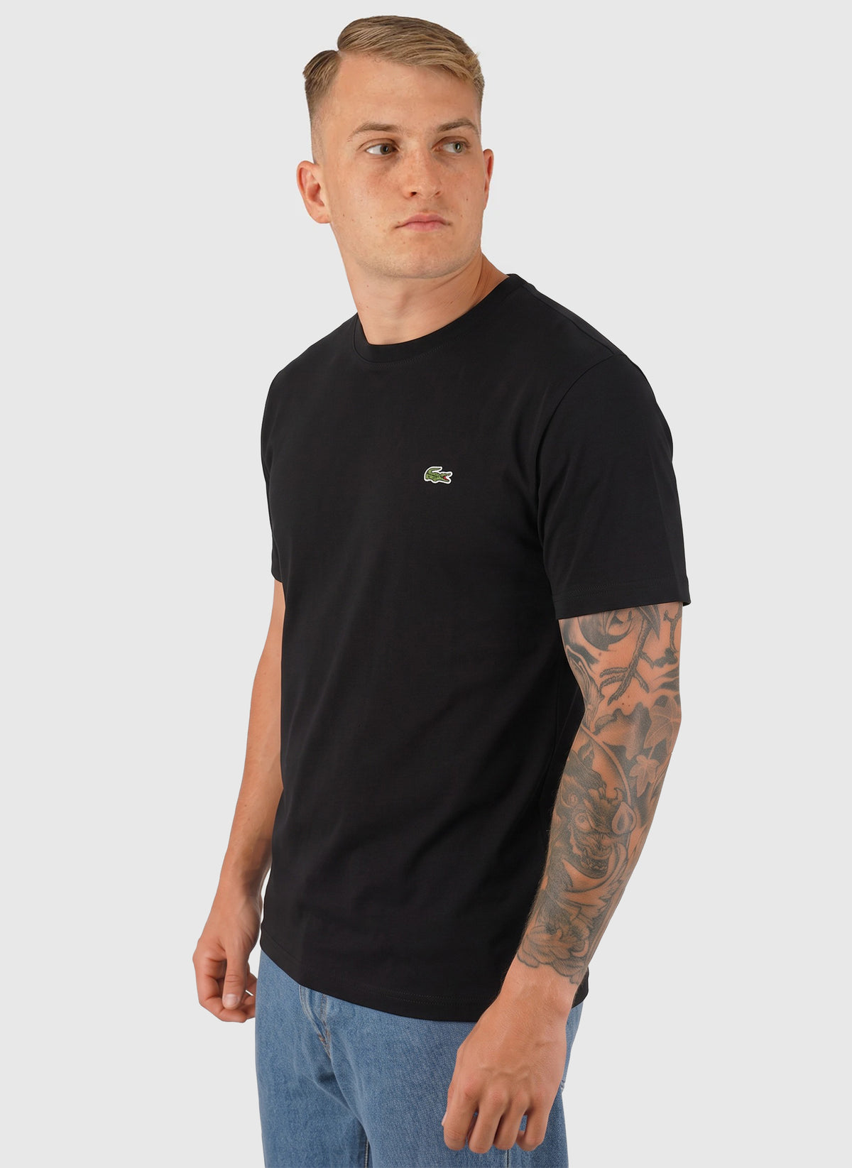 Rundhals T-Shirt - Black