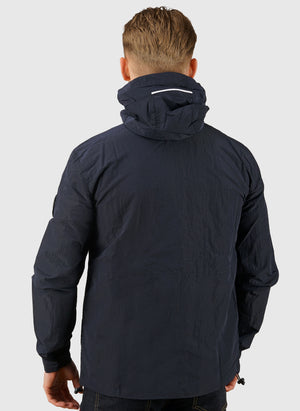 Sicuro Hooded Overshirt - Navy