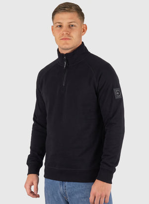 Siren 1/4 Zip Sweatshirt - Black