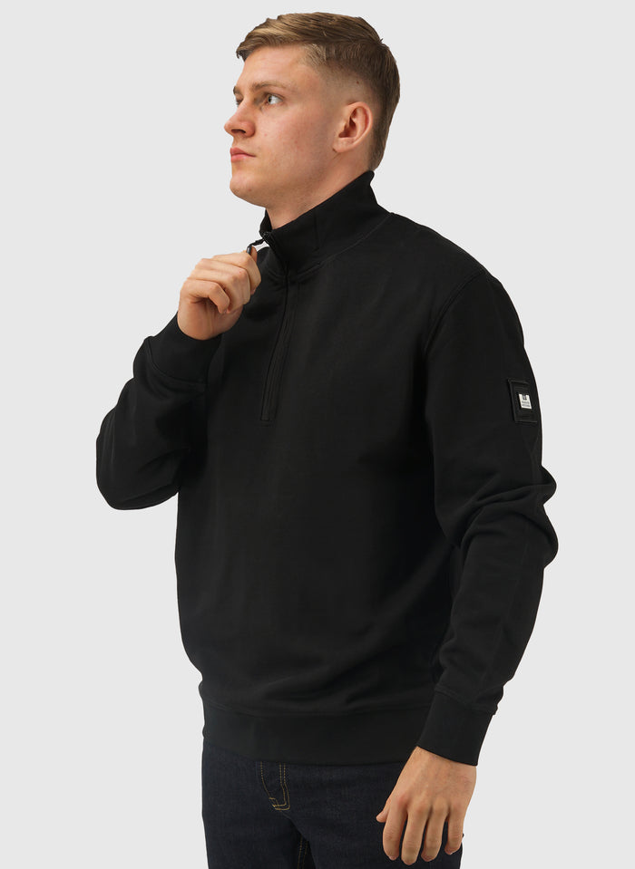 Kraviz 1/4 Zip Sweatshirt - Black