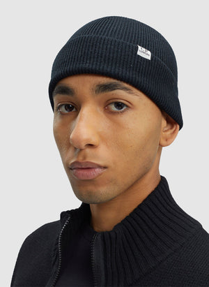 Re-Wool Short Beanie - Black 
