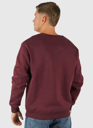 Basic Small Logo Sweatshirt - Dark Cherry