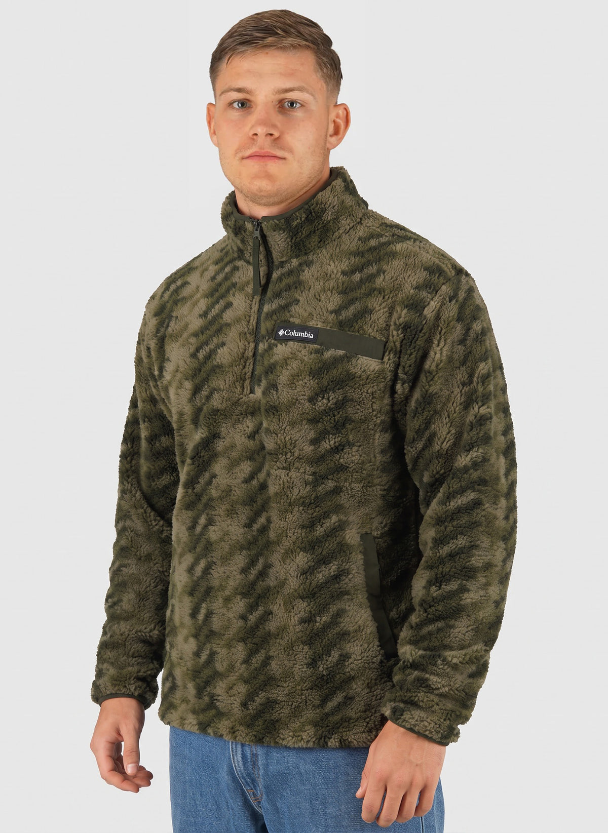 Rugged Ridge Sherpa Half Zip - Stone Green Twills