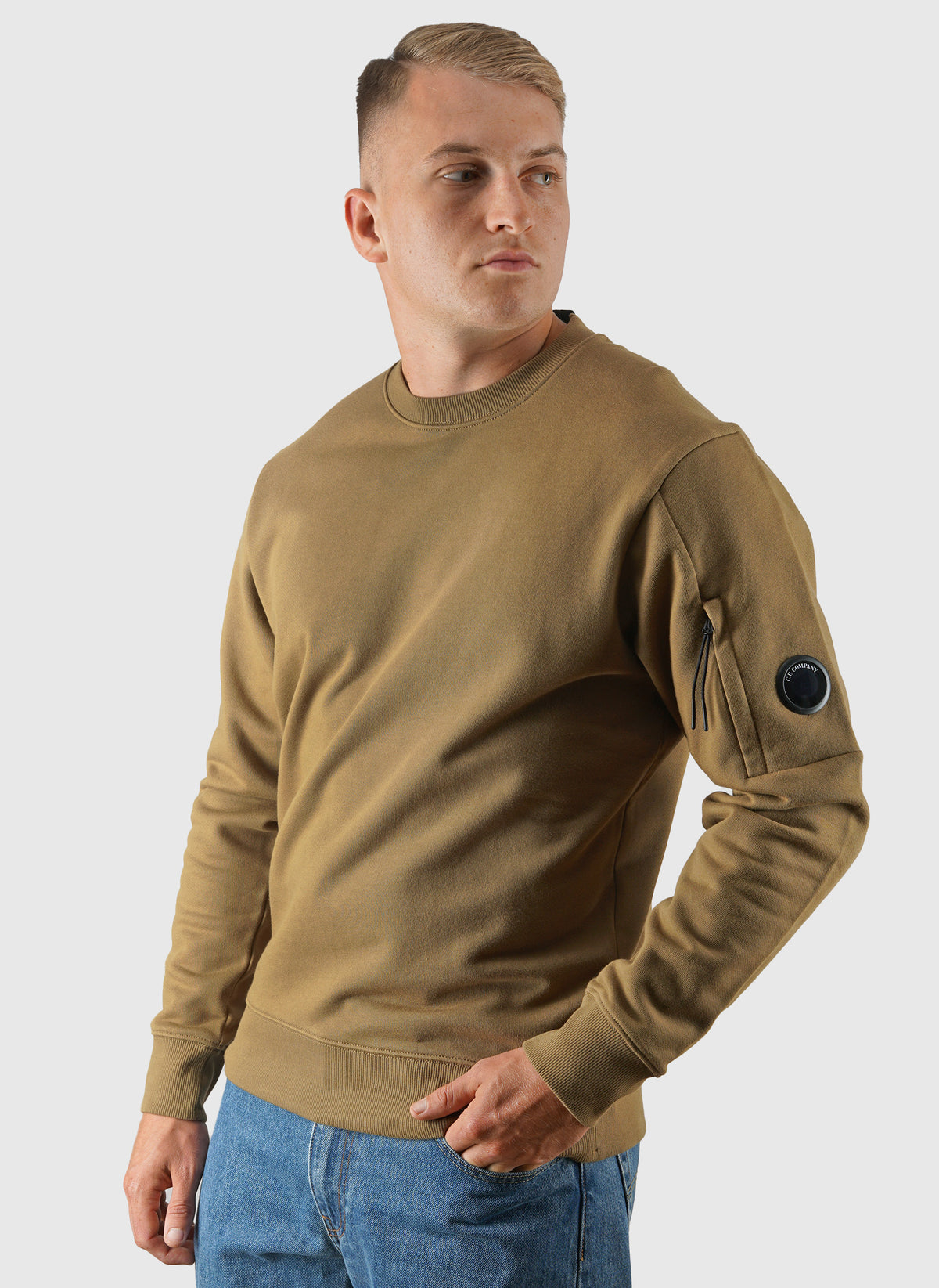 Lens Crew Neck Sweatshirt - Ermine